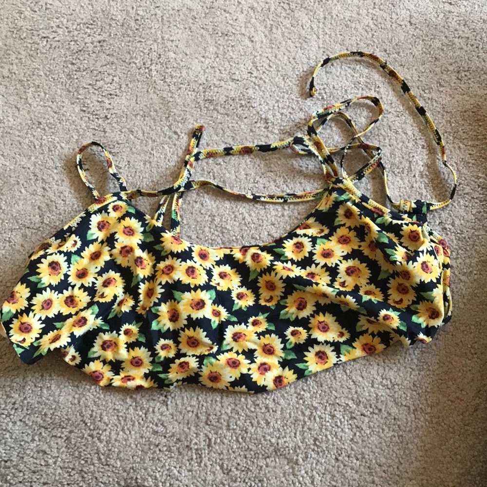 Sunflower bikini top